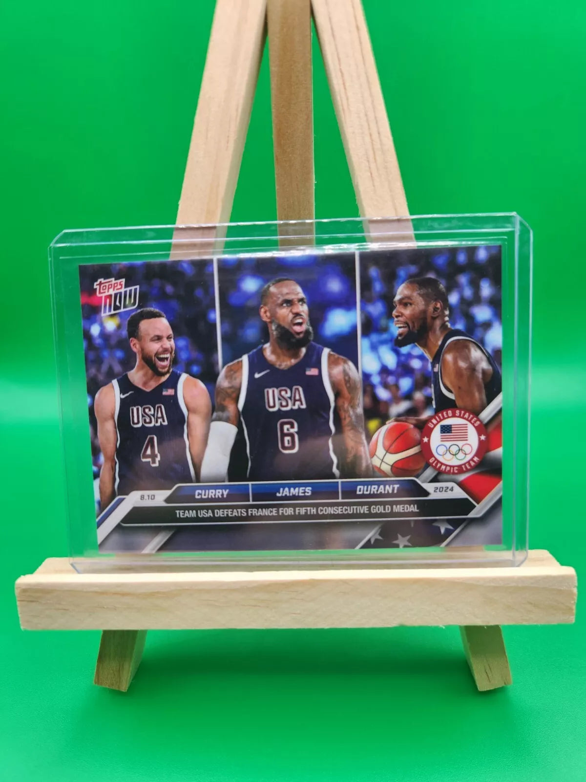 2024 Topps Now Olympics Complete USA Basketball Set - Lebron James, Stephen Curry, Kevin Durant x11 Cards!