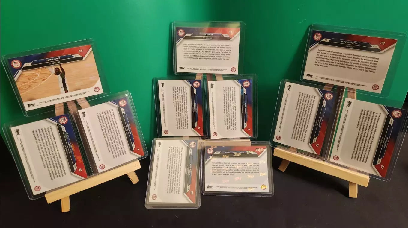 2024 Topps Now Olympics Complete USA Basketball Set - Lebron James, Stephen Curry, Kevin Durant x11 Cards!