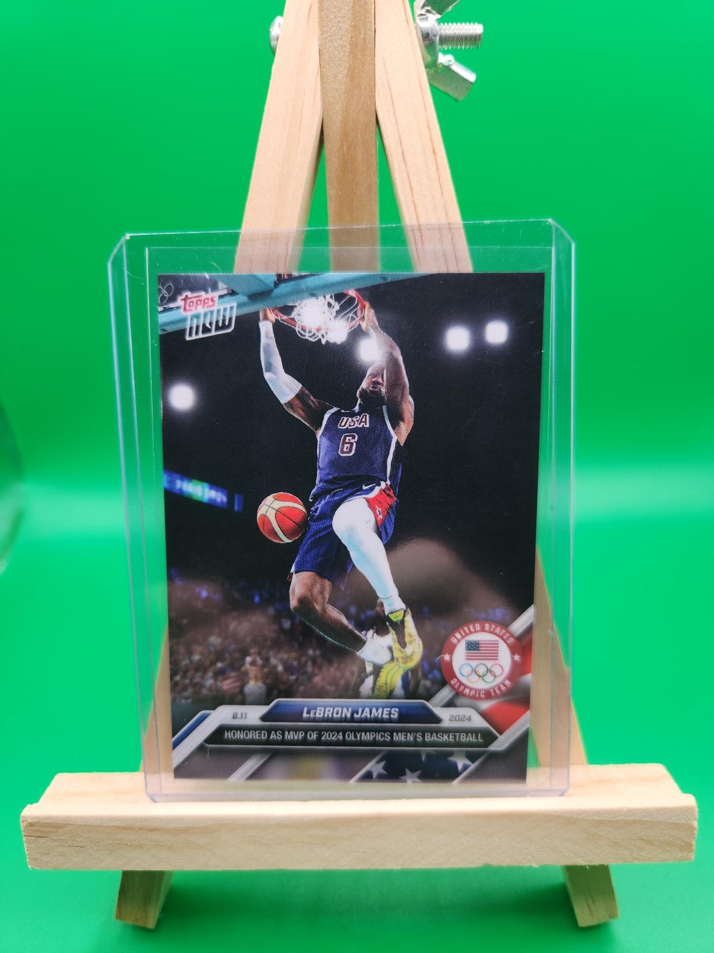 2024 Topps Now Olympics Complete USA Basketball Set - Lebron James, Stephen Curry, Kevin Durant x11 Cards!